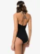 Marysia Broadway lace-up halterneck swimsuit