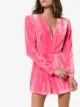 ROTATE Adelina velvet playsuit