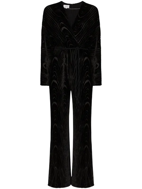 express black velvet jumpsuit