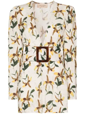 belted cargo playsuit
