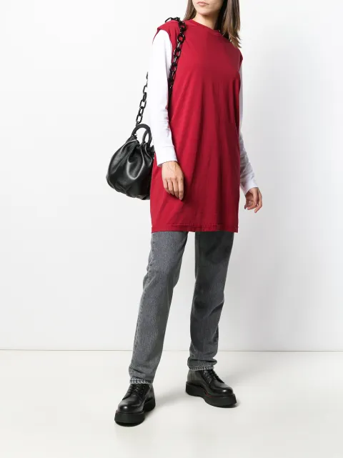 RICK OWENS DRKSHDW LONGLINE TANK TOP