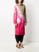MSGM tie-dye print trench coat
