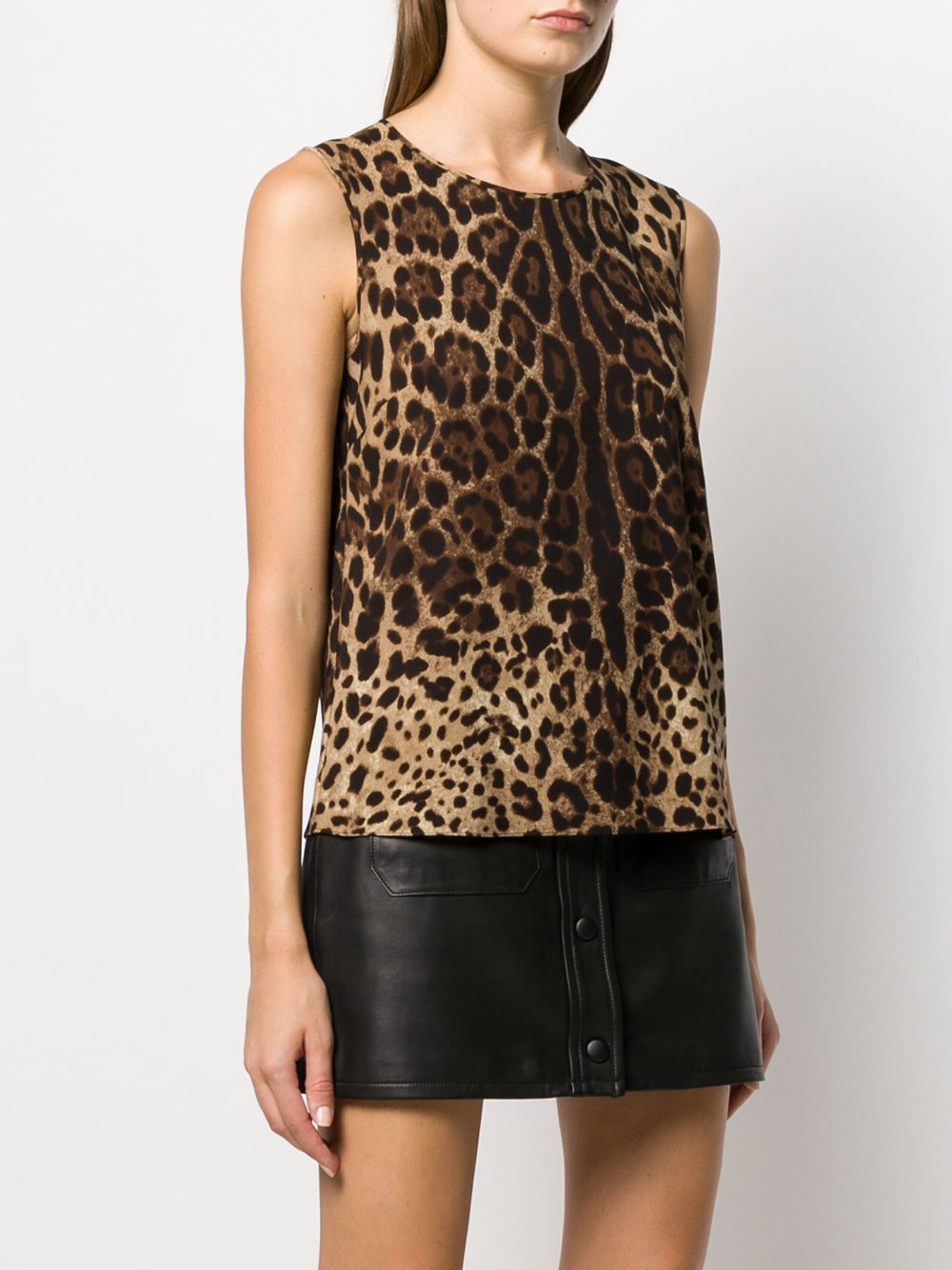 фото Dolce & Gabbana блузка с леопардовым принтом