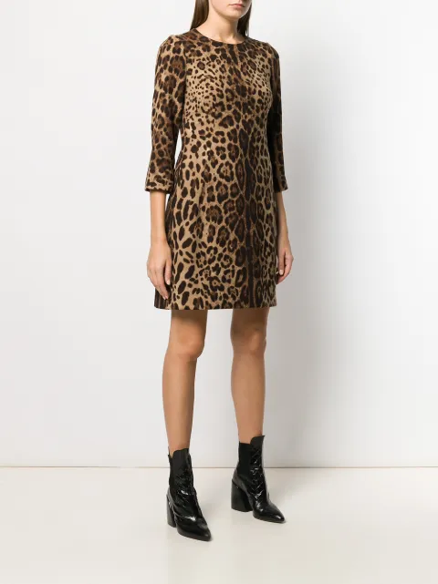 Dolce & Gabbana Leopard Print Dress | Farfetch.com