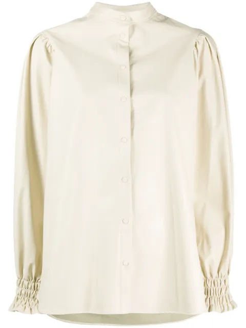 MSGM band collar shirt