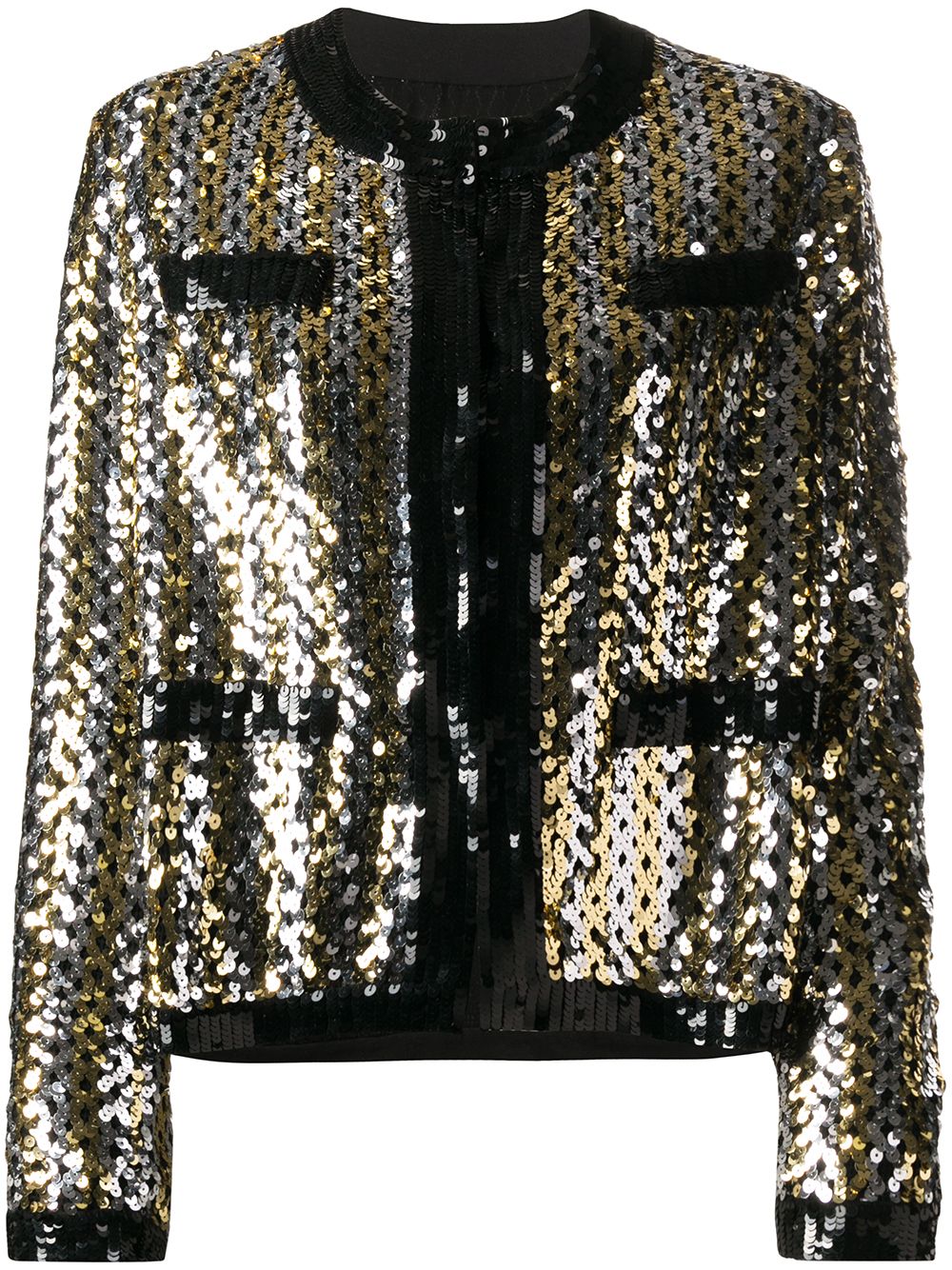 MSGM SEQUINNED LONG-SLEEVED JACKET 