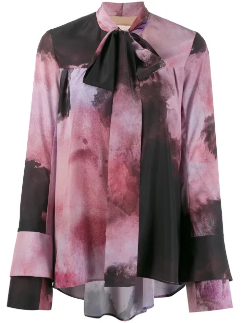 Ssheena tie-dye blouse 
