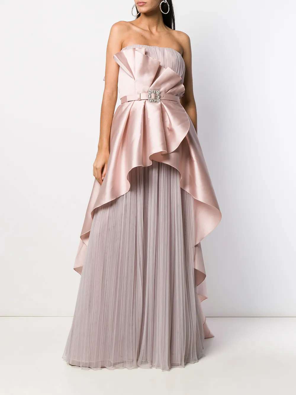 Alberta Ferretti Jurk met ruche - Roze