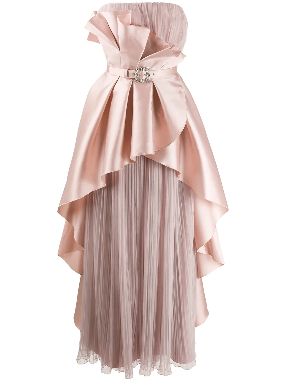 Alberta Ferretti ラッフル ビスチェドレス - ピンク Alberta Ferretti ラッフル ビスチェドレス - ピンク