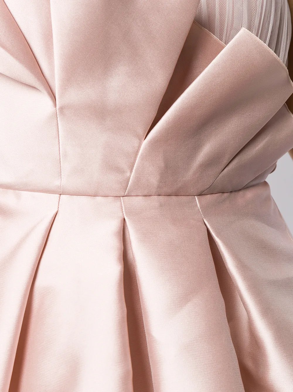 Alberta Ferretti Jurk met ruche Roze