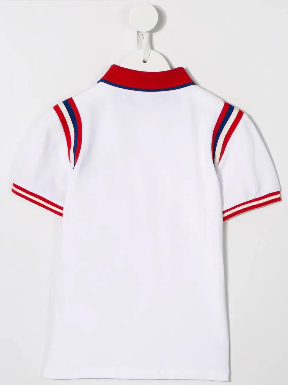 фото Gucci kids рубашка-поло с логотипом guccy