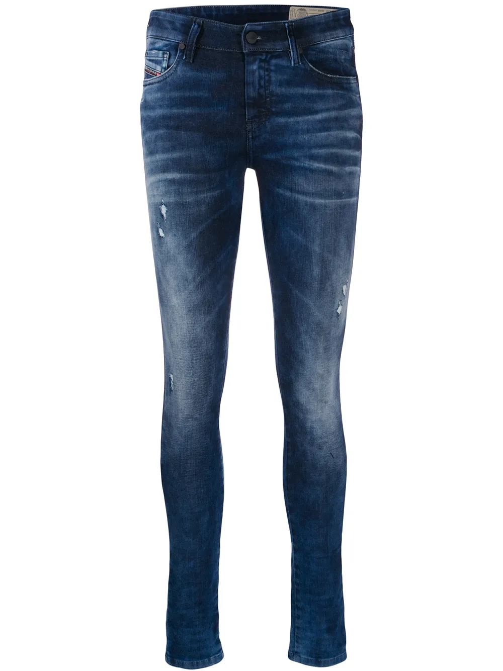 Diesel Ausgeblichene Skinny-Jeans - Blau