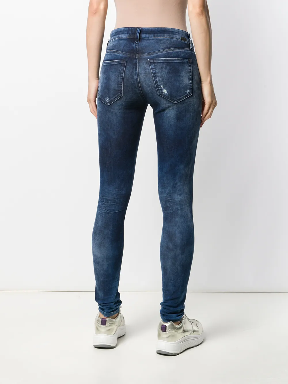 Diesel Jeans met vervaagd effect Blauw