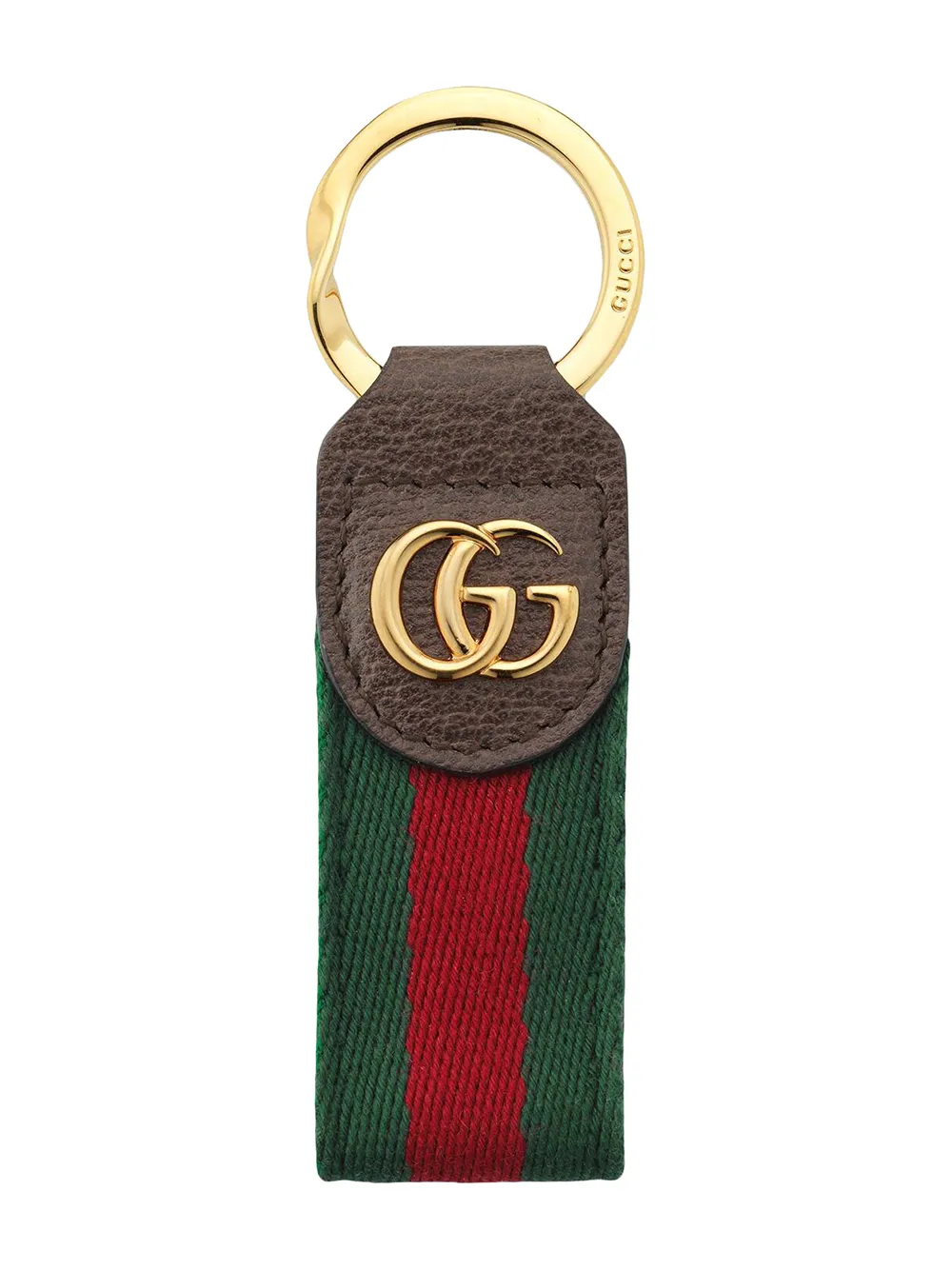 GUCCI OPHIDIA MONOGRAM KEYRING