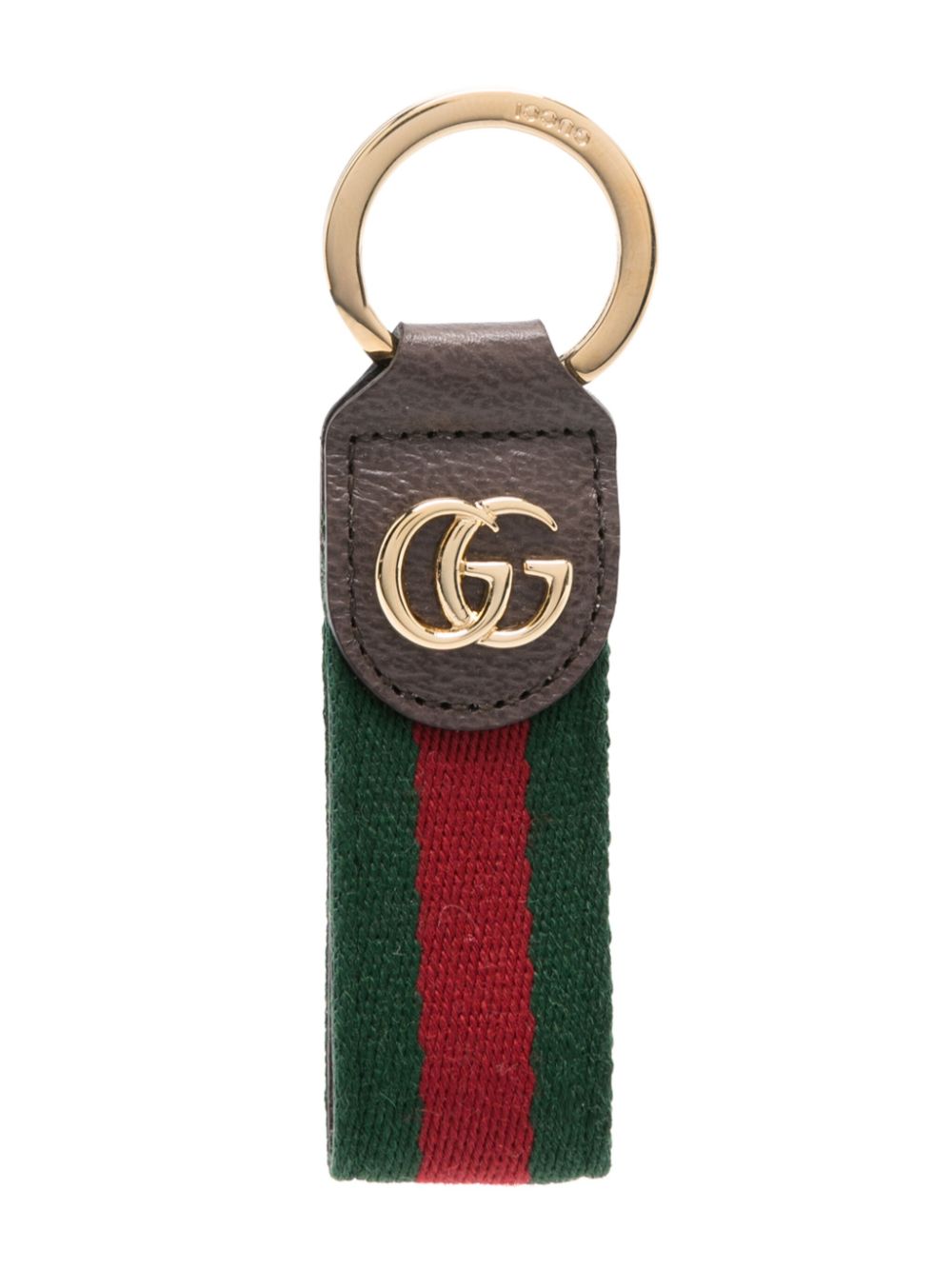 Gucci Ophidia Web-detail keyring - Brown