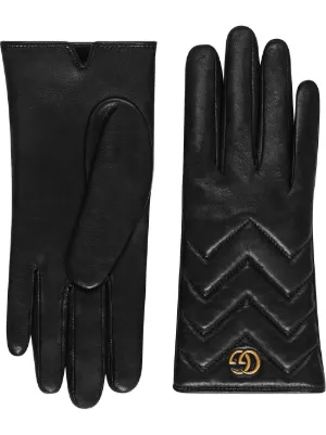 T Monogram Chenille Gloves: Women's Designer Gloves