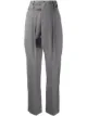 Image 1 of MSGM high-rise pleated tie-waist trousers