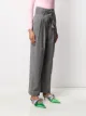 MSGM high-rise pleated tie-waist trousers