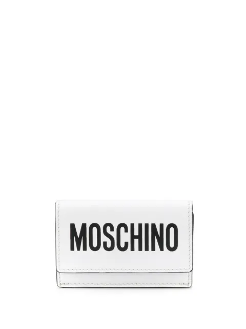 Moschino mini logo-print wallet