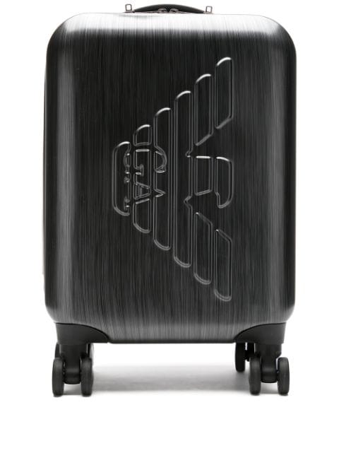 Emporio Armani bagage de cabine à logo embossé