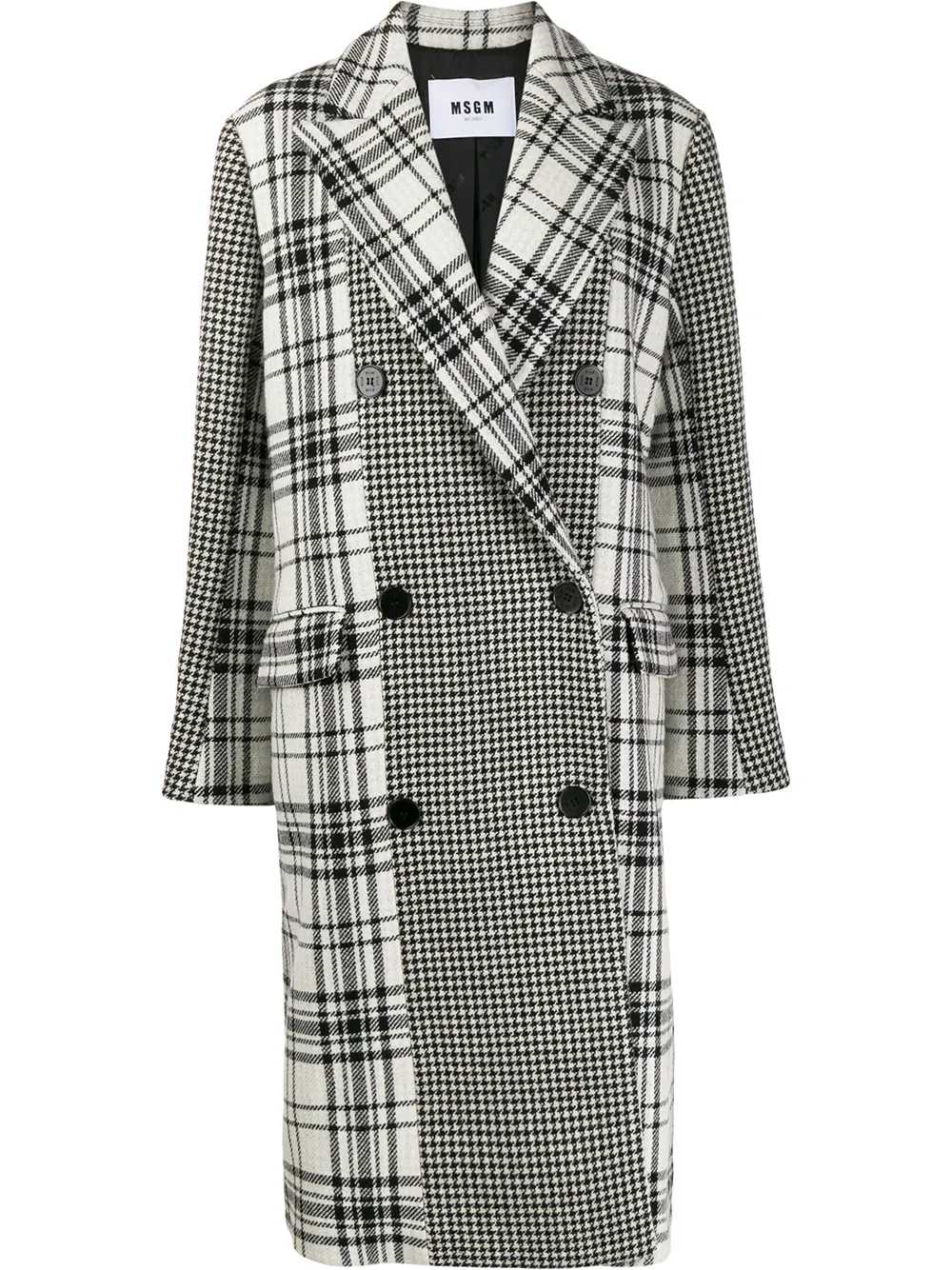 MSGM бушлат в ломаную клетку MSGM бушлат в ломаную клетку