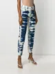 MSGM bleached effect mom-style jeans