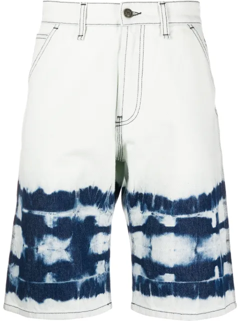 MSGM pantalones vaqueros cortos con estampado abstracto