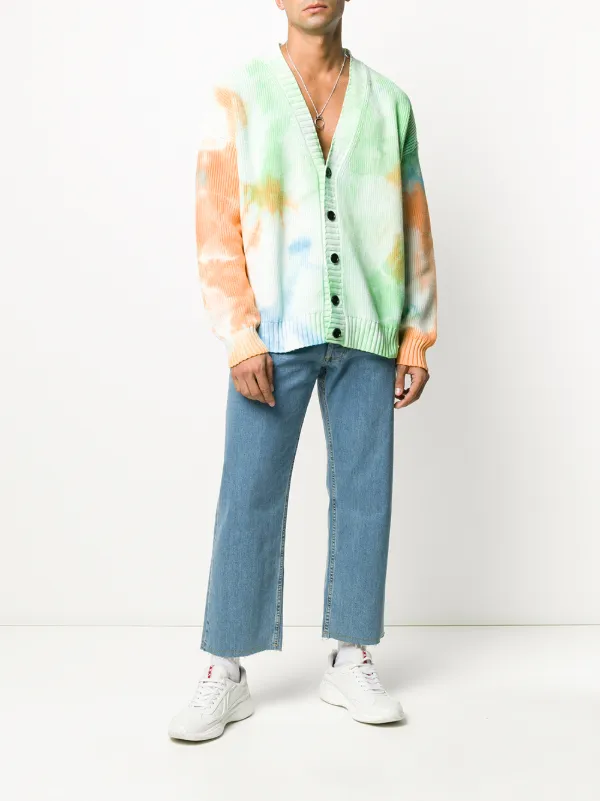 msgm tie dye cardigan