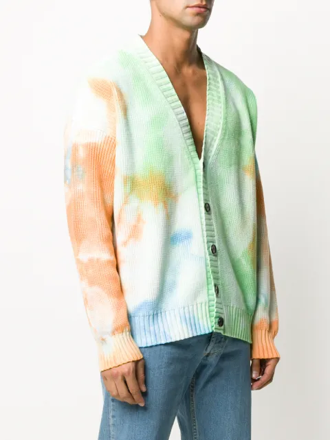 msgm tie dye cardigan