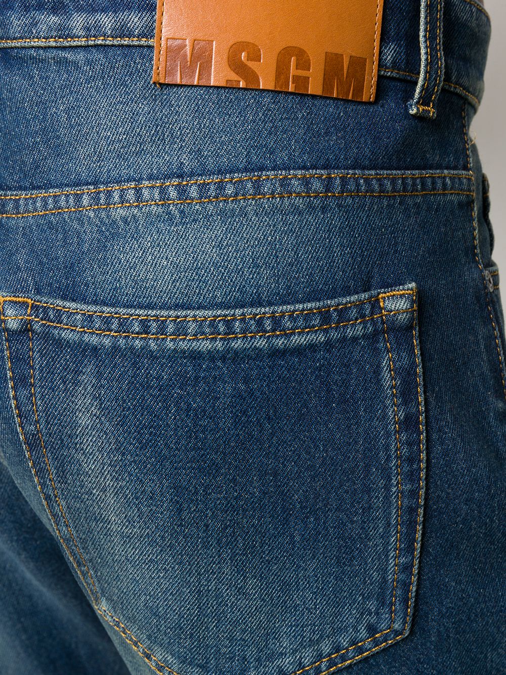 фото Msgm укороченные джинсы широкого кроя