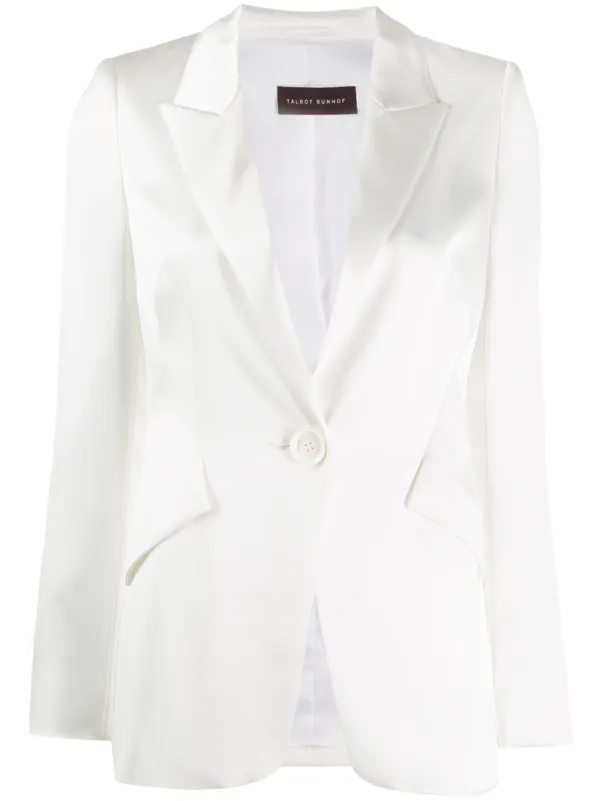 talbots white blazer