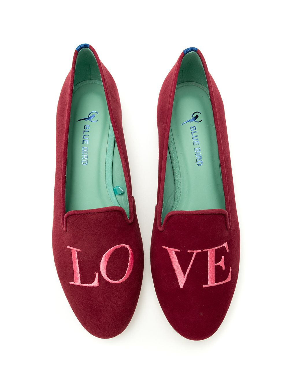 фото Blue bird shoes loafer love camurça canela