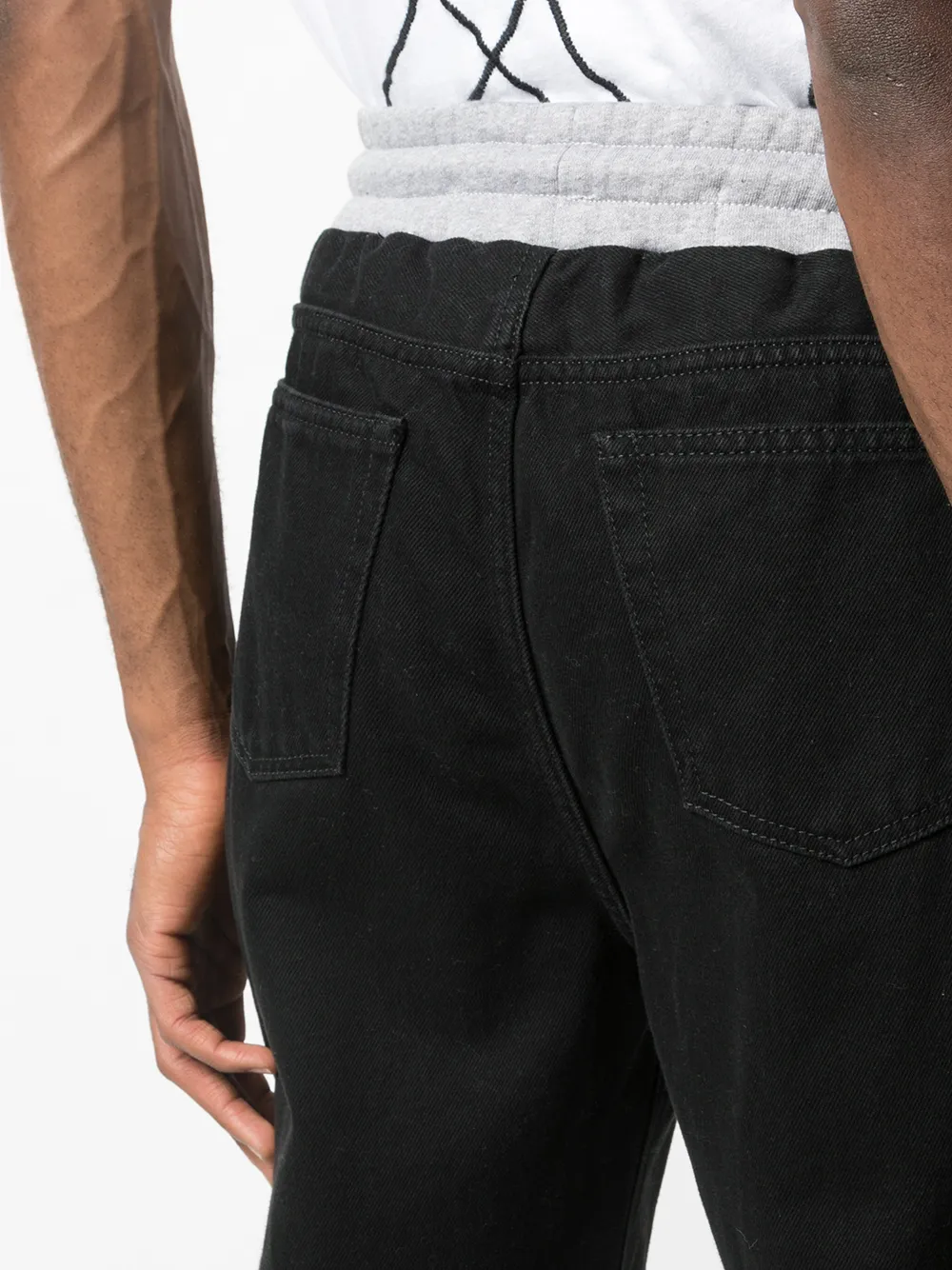 Off-White Joggingbroek met patchwork Zwart