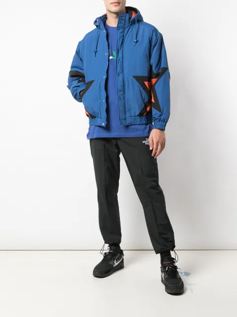 supreme stars puffy jacket black