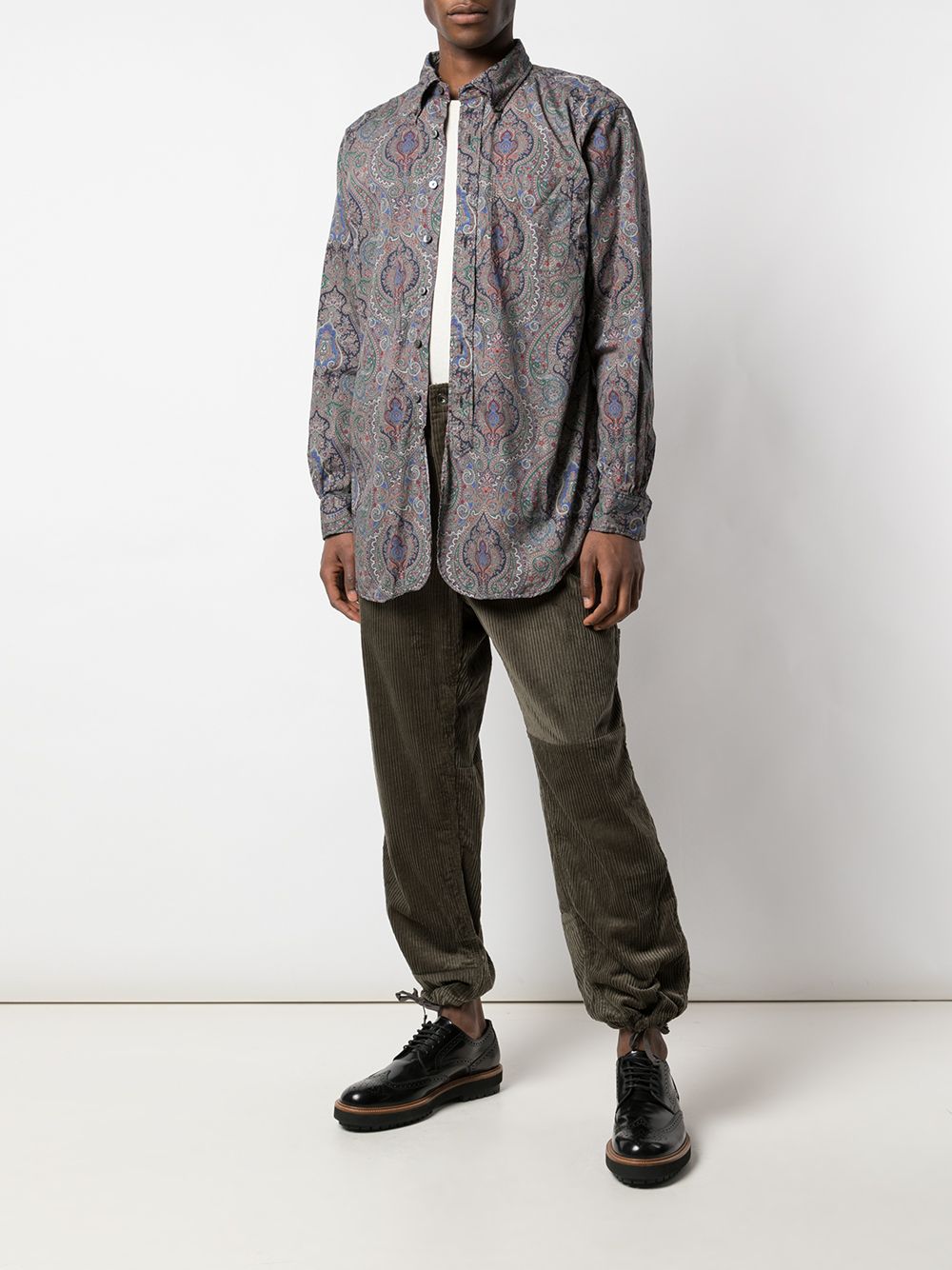 фото Engineered Garments фактурные брюки мешковатого кроя