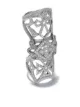 Image 1 of Loree Rodkin 14kt white gold bondage classic pave diamond cross ring