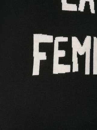 Love La Femme标语毛衣展示图