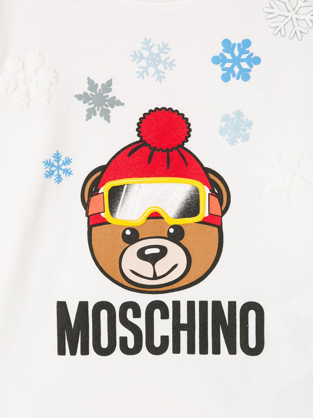 фото Moschino kids футболка с принтом teddy bear