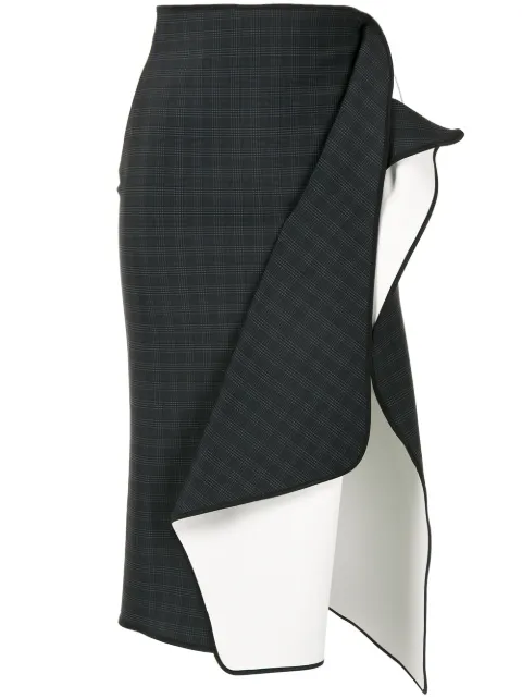 Maticevski Skirts RUFFLE DETAIL MIDI SKIRT
