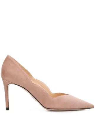 prada scalloped heels