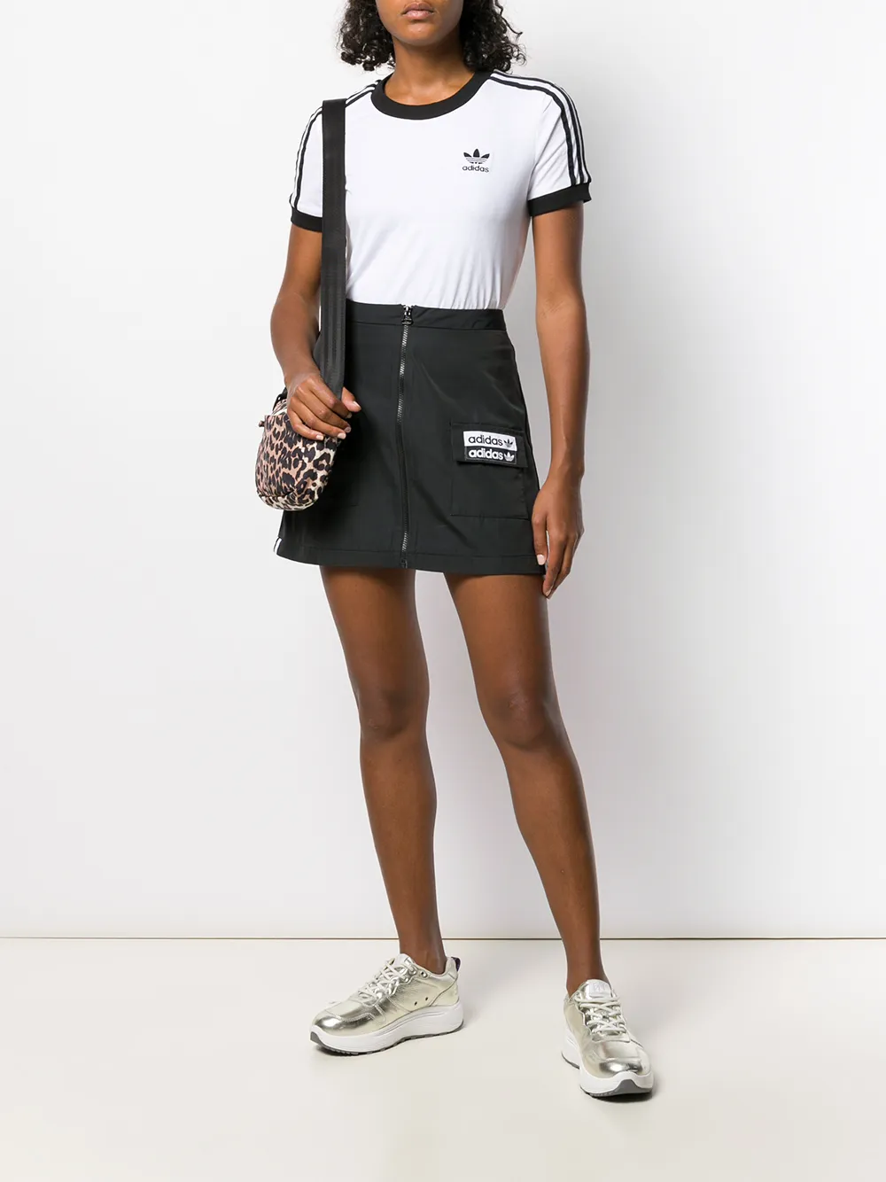  Adidas Logo Patch Mini Skirt - Black 