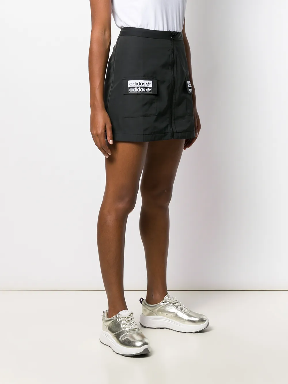  Adidas Logo Patch Mini Skirt - Black 