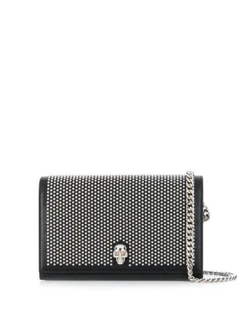 Alexander McQueen studded skull clutch
