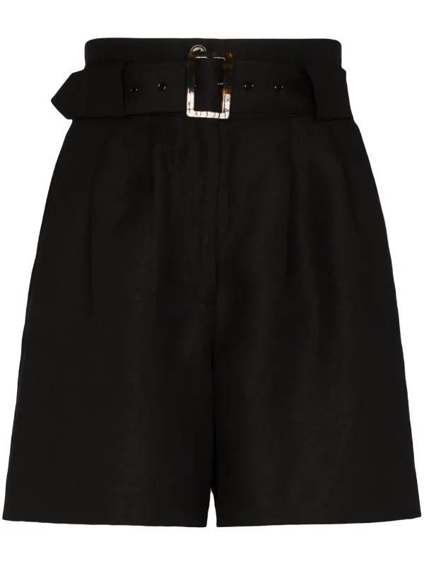 paperbag belted shorts