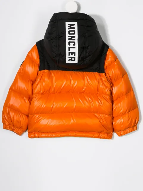 MONCLER logo hood puffer jacket