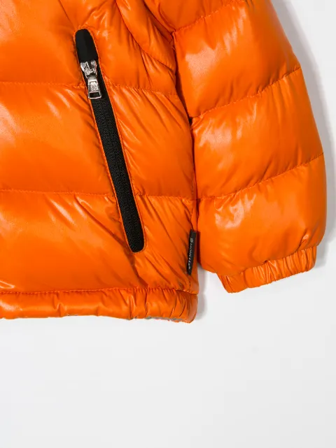 MONCLER logo hood puffer jacket