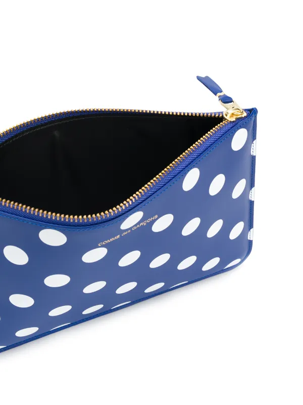 Comme Des Garçons Wallet ドットプリント 財布 | ブルー | FARFETCH JP