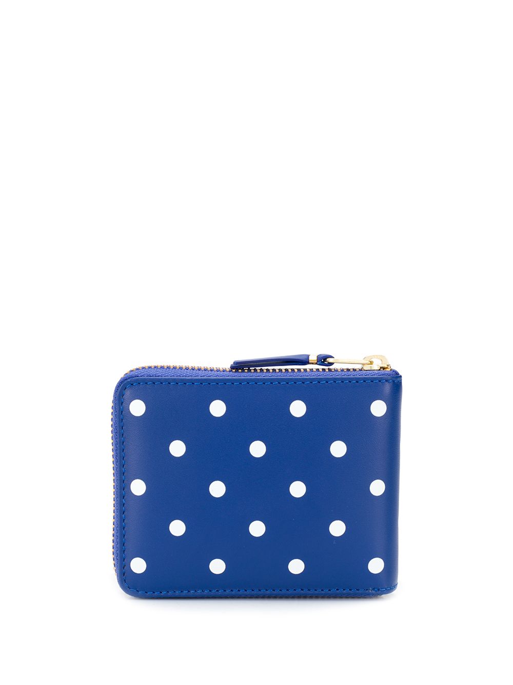 Shop Comme Des Garçons Dotted Pattern Wallet In Blue