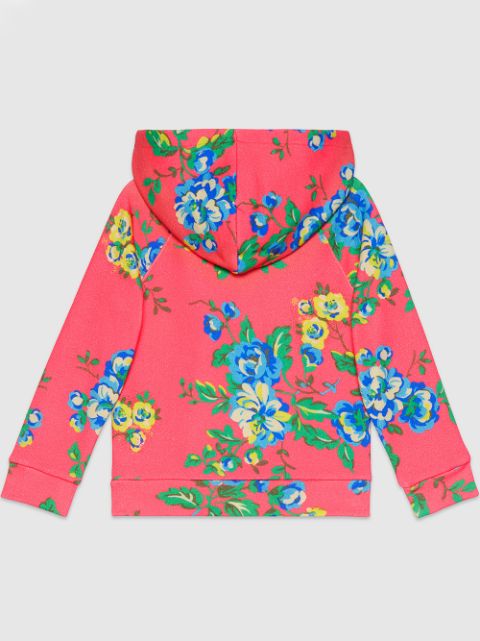 Gucci Kids Gucci Blade Floral-Print Hoodie | Farfetch.com