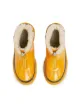 Gucci Kids Children's leather boot with faux fur lining